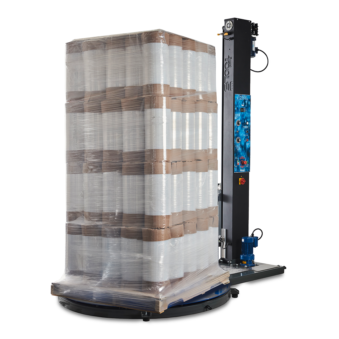 Envolvedora de tarimas / Emplayadora de tarimas de 1,200kg y 2,000 kg.