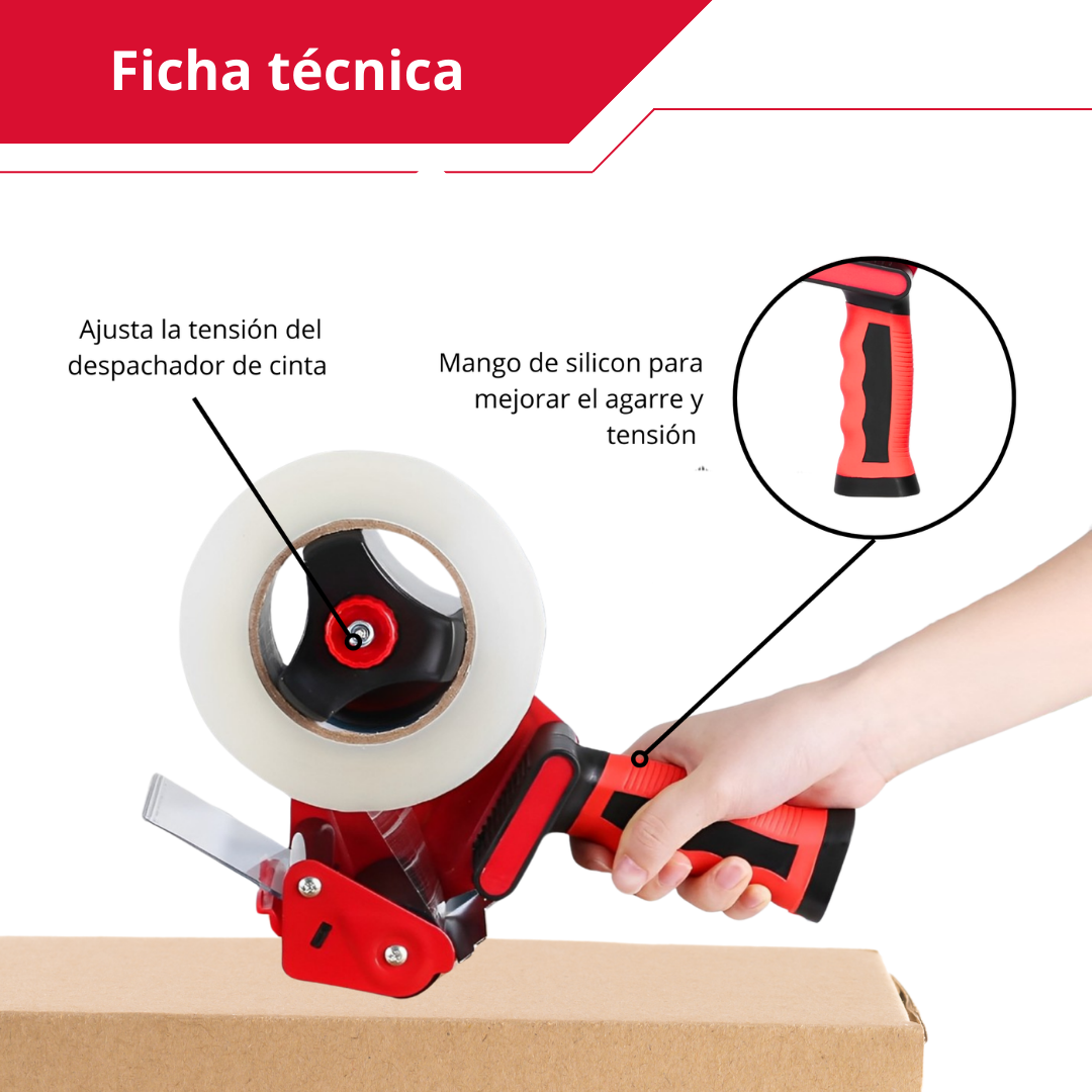 Despachador de cinta / Aplicador de cinta adhesiva.