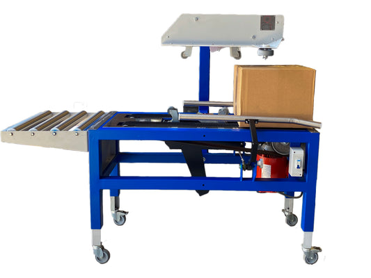 Encintadora / Cerradora de cajas semiautomáticas para cinta de 48mm y 72mm.